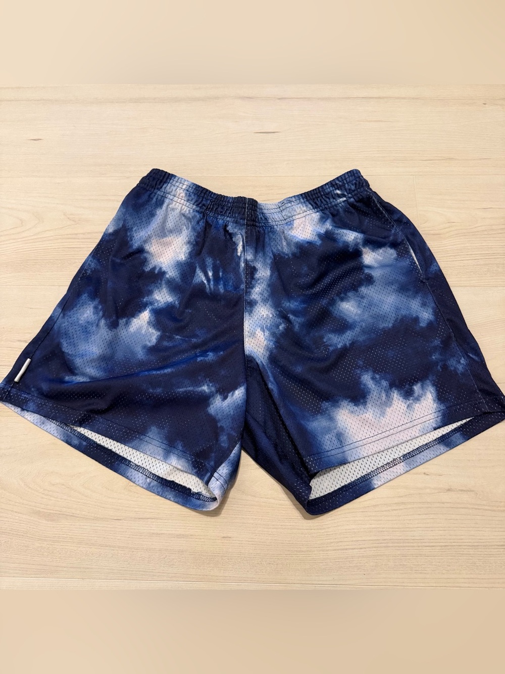 Jiberish Men's Navy Tie-Dye Athletic Shorts